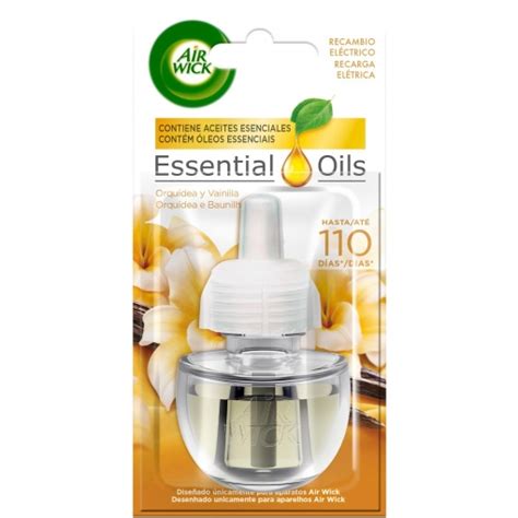 Ambientador eléctrico fragancia a orquídea y vainilla Essential Oils