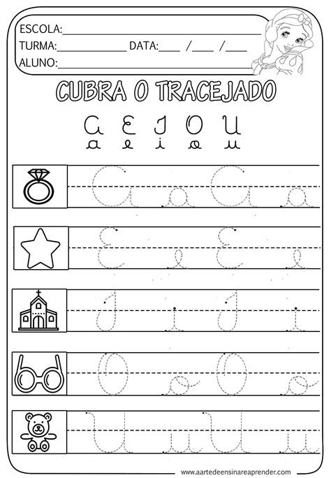 Atividade Pronta Vogais Cursivas Maiúsculas E Minúsculas CFC