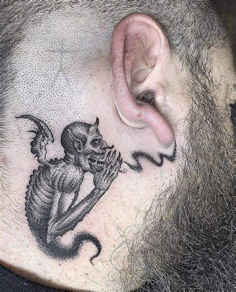 Pin By Aldoszahel On Tatuaje Marce Scary Tattoos Neck Tattoo Creepy