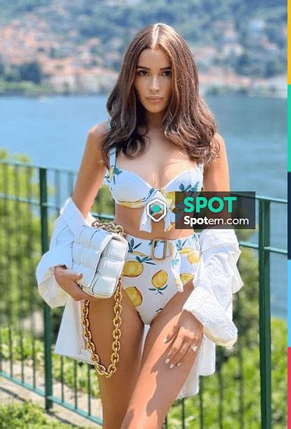 Alexandra Miro Clara Printed Bikini Top Worn By Olivia Culpo On Her