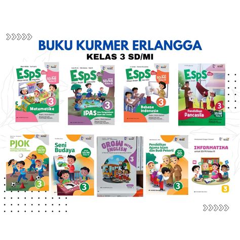 Jual Buku Kurikulum Merdeka Kelas 3 Sdmi Erlangga Shopee Indonesia