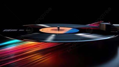 Vinyl Record Visualized In 3d Design Background Record Vinyl Disc