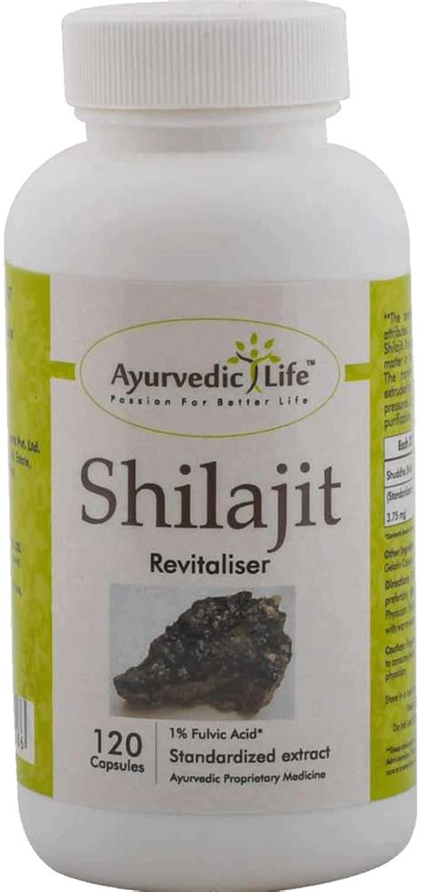 Buy AYURVEDIC LIFE SHILAJIT 120 CAPSULES PACK OF 5 NATURAL Online