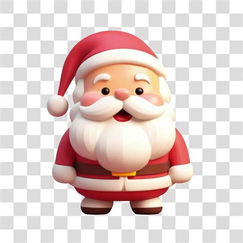 Premium PSD Elemento 3d Papai Noel Natal Para Post Png Sem Fundo