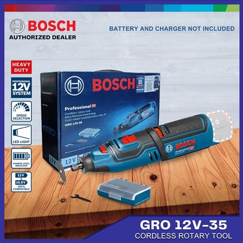 Bosch GRO 12V 35 Solo Rotary Tool HD CORDLESS 12V Power Tool