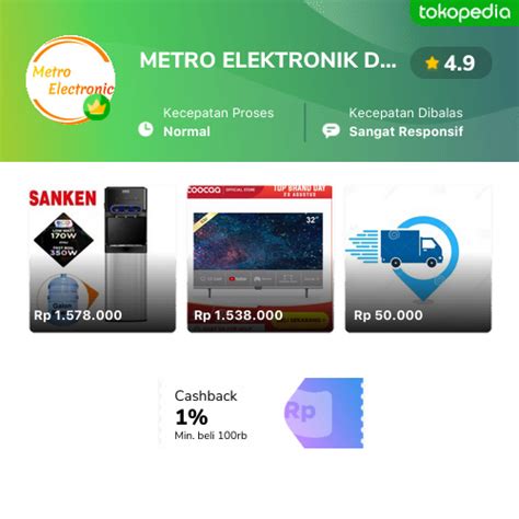 Toko Metro Elektronik Depok Online Produk Lengkap Harga Terbaik