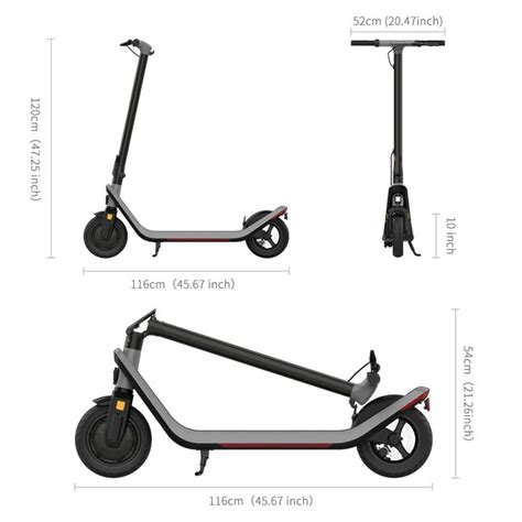 Wildaven Folding Adults Electric Scooter With 500w Motor 36v 13ah Lithium Battery Disc Brake