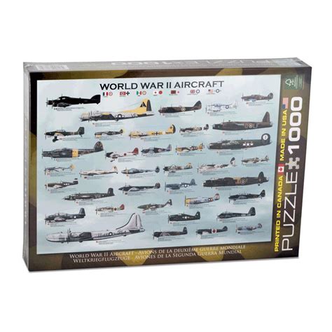 World War Ii Aircraft Jigsaw Puzzle 1000 Pieces Eurographics