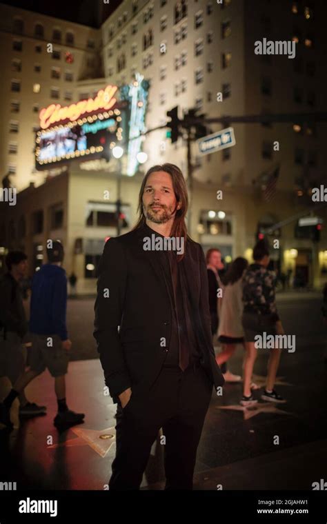 Hollywood 2017 02 17 Linus Sandgren Swedish Film Photographer Posing On The Walk On Fame On