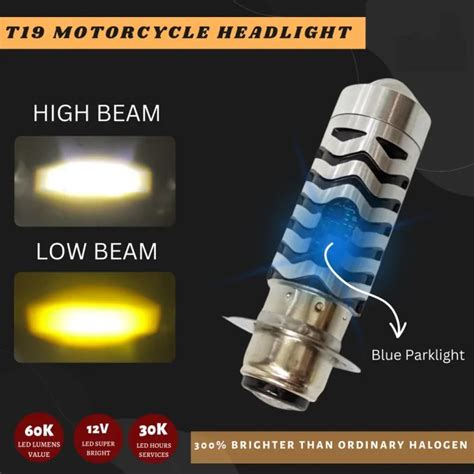 YAMAHA MIO GRAVIS BULB BULB MOTORCYCLE HEADLIGHT W BLUE PARK LIGHT