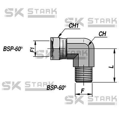 Adattatore Gas Maschio Femmina Girevole Stark Store