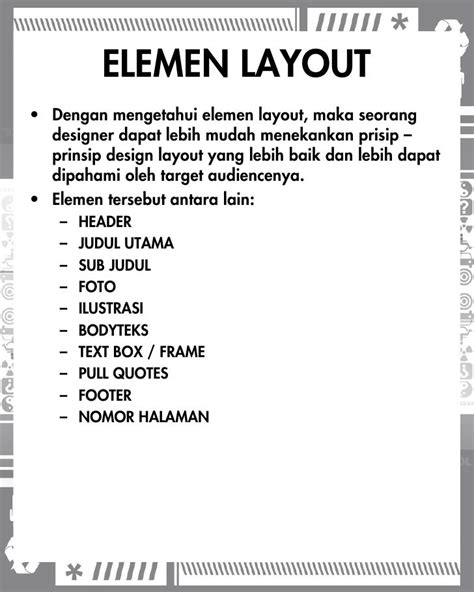 Prinsip Dasar Layout