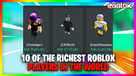 10 Of The RICHEST Roblox Players In The World YouTube