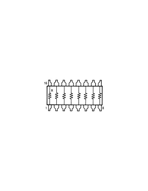 Resistor Networks Arrays 16 PIN ISO 33 OHM