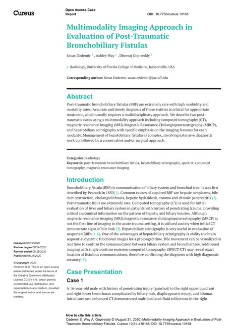 Pdf Multimodality Imaging Approach In Evaluation Of Post Traumatic