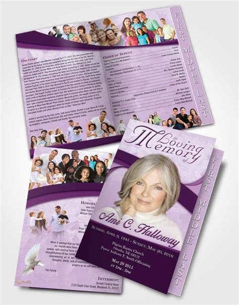 Funeral Program Cover Templates