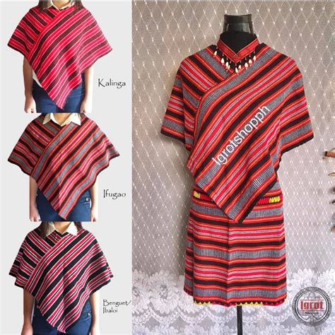 Native Cordilleran Igorot Inabel Shawlponchoindigenous Hand Weaved