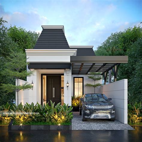 Desain Rumah Mediteran 1 Lantai Lebar 11 Meter Ibu Diajeng Di Solo