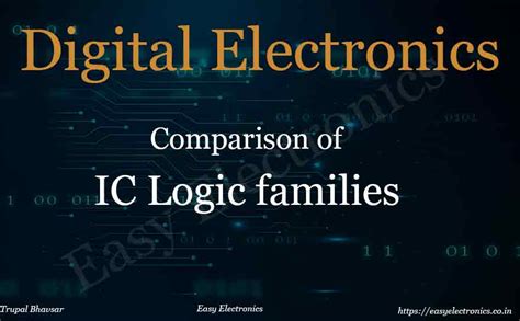 Comparison of Logic Families - Easy Electronics