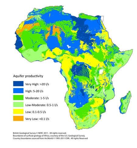 MAP OF THE DAY: Africa Is Sitting On An Enormous Underground Water ...