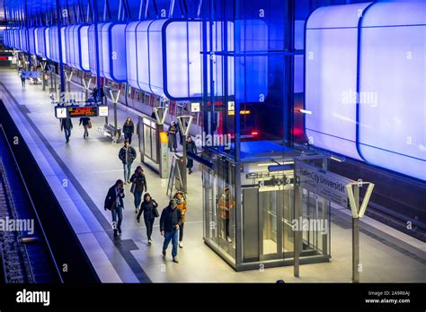 U Bahn station Hafencity Universität U Bahn Linie U 4 in Hamburg