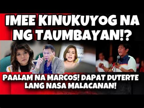 Breaking News Imee Kinukuyog Na Ng Taumbayan Paalam Na Marcos Dapat