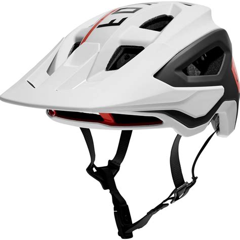 Fox Enduro MTB Helm Speedframe Pro Blocked Weiß Schwarz Maciag Offroad