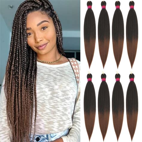 Pre Stretched Braiding Hair Original Kanekalon Braid Hair Extensions Hot Water