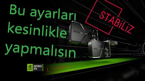 Nvidia Ekran Karti Ayarlari En Iyi Performans Fps Youtube