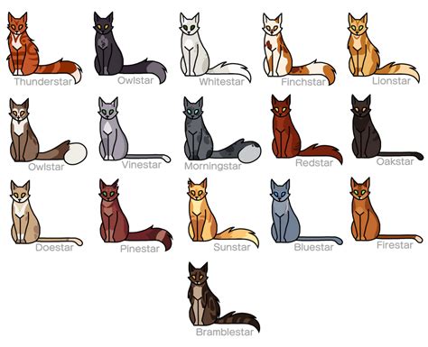 Thunderclan Leaders By Monochrome Sunsets On Deviantart