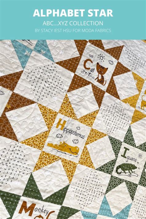 Alphabet Stars Stacy Iest Hsu Quilt Pattern Pdf Etsy Quilting