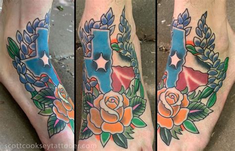 Cooksey Recently Finished Up This Piece On The Clients Foot What