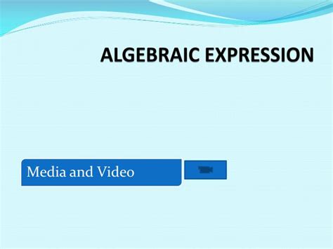 algebraic expression powerpoint    id