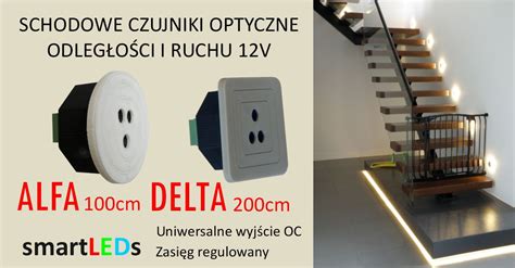 Schodowe czujniki ruchu do oświetlenia LED