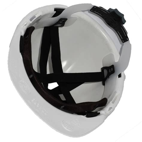 Casco De Seguridad Blanco Con Arnes Cinta Y Roller