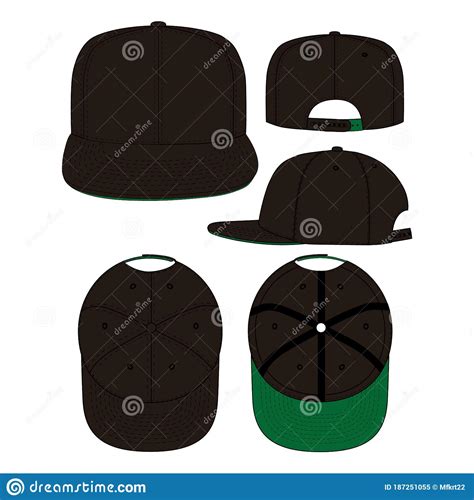 Snapback Template Clip Art Collection Cartoon Vector | CartoonDealer ...