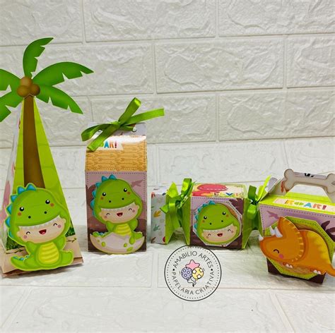 Kit 24 Peças 3d Tema Dino Baby Personalizadas Elo7