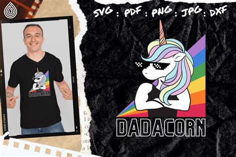 Dadacorn Fathers Day Graphic By Svg Holywatershop · Creative Fabrica