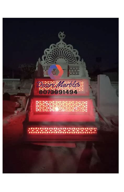 Makrana Marble Masjid Member Design Carving Size 120x120 Cm At