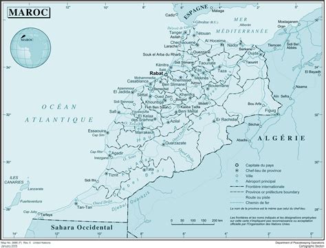 Detailed Political And Administrative Map Of Morocco Morocco Detailed