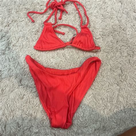 Kulani Kinis Swim Vibrant Red Bikini Set Poshmark