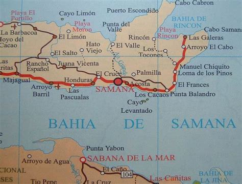 Map of Samaná - Samaná Live ! - Maps of the streets, avenues, plan, distance between town’s and ...