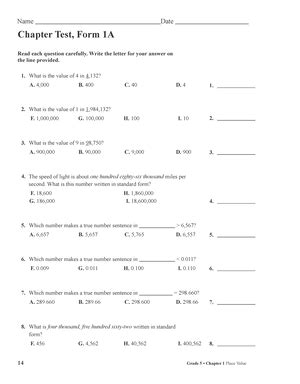 Chapter Test Form B Assignment Name Date Chapter Test Form B