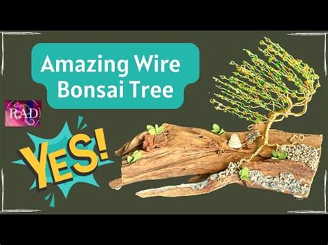 How To Make Wire Beaded Bonsai Windswept Wire Sculpture Youtube