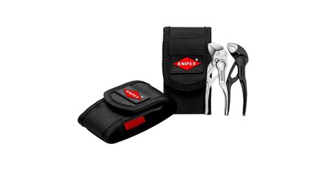 KNIPEX Zangen Set XS mit Tasche 2 teilig schwarz in Werkzeug Gürteltasche