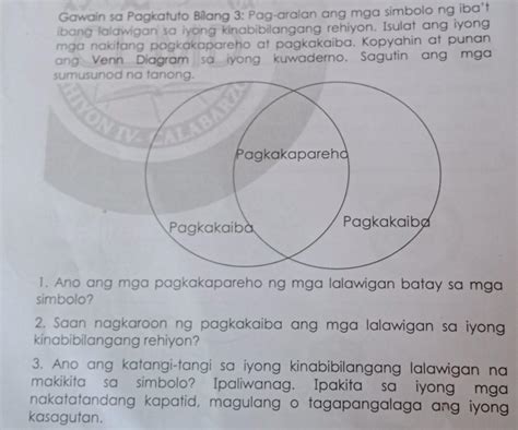 Ano Ang Mga Pagkakapareho Ng Mga Lalawigan Batay Sa Mgasimbolo