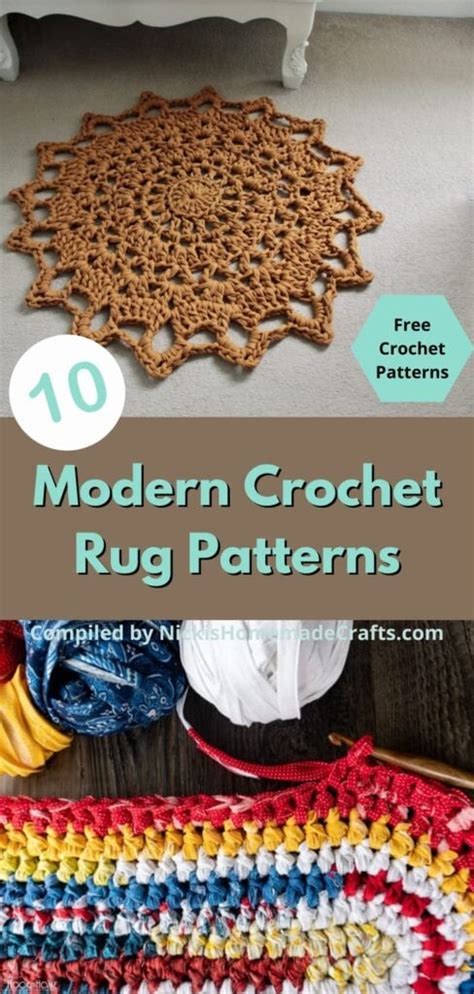 Free Modern Crochet Rug Patterns Nicki S Homemade Crafts