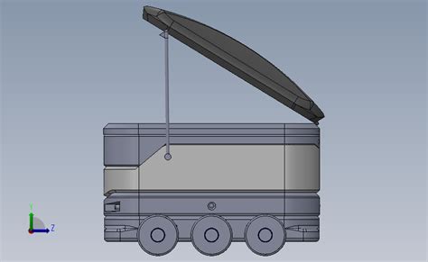 自主配送机器人 Solidworks 2018 模型图纸下载 懒石网