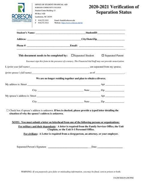 Fill Free Fillable Forms Robeson Community College