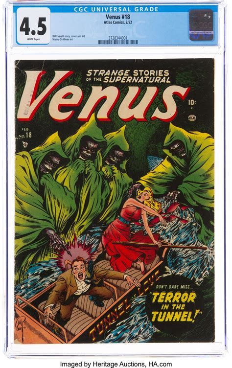 The Terror of Bill Everett's Venus #18 Cover Story, Up for Auction